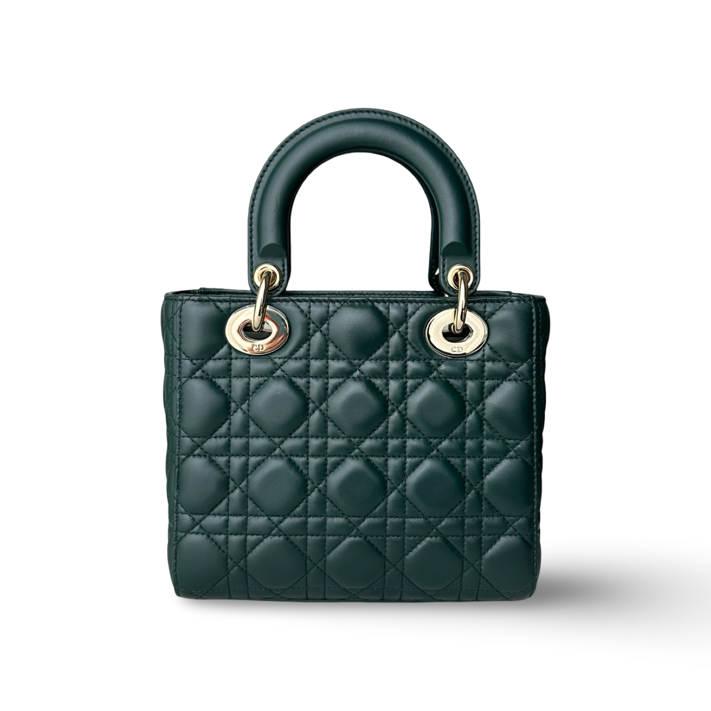 Dior Classic Lambskin Small ABC Dior Lady Bag - GHW / Green