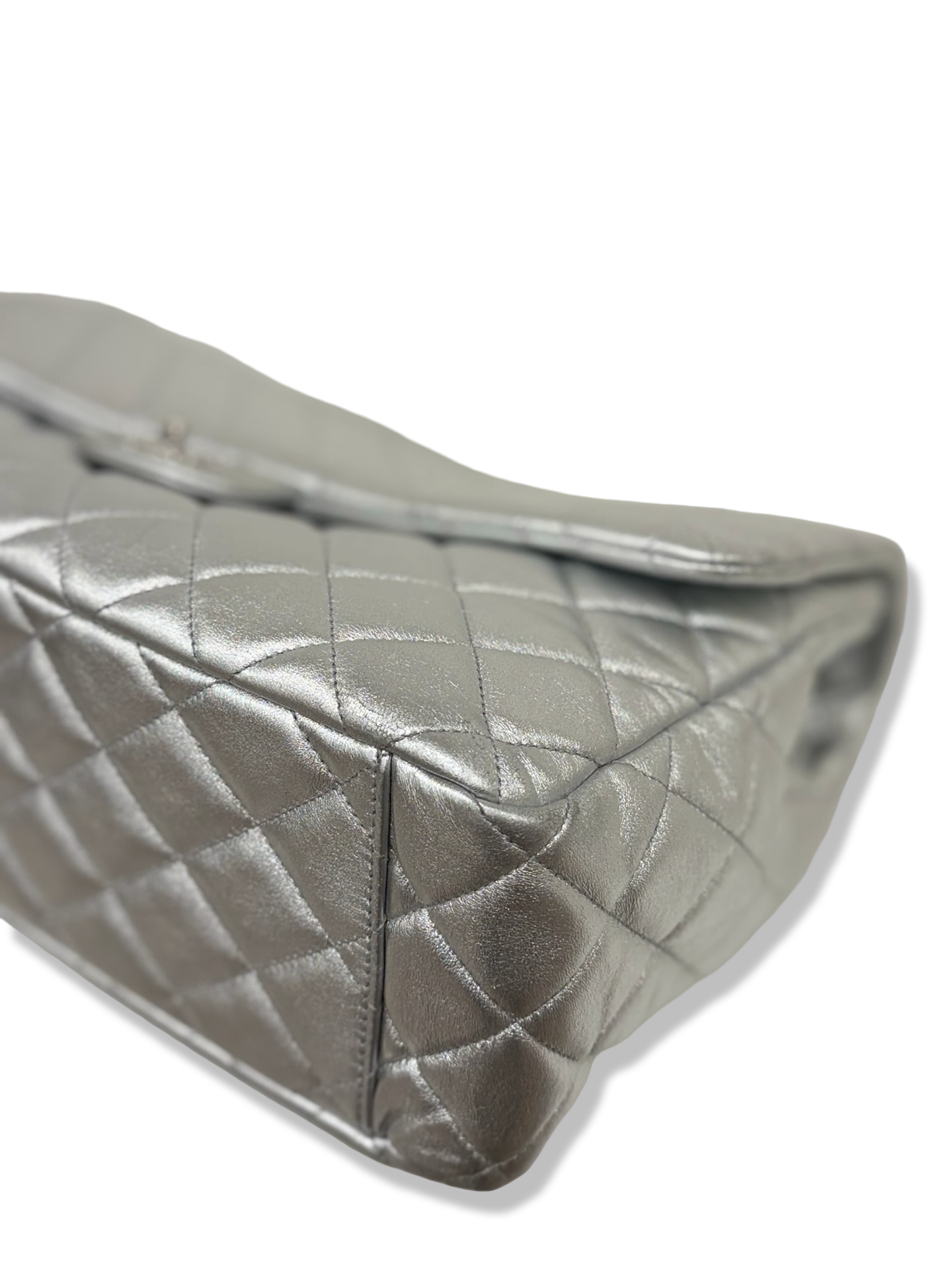Chanel Quilted Lambskin XXL Airport Single Flap - SHW / Metallic