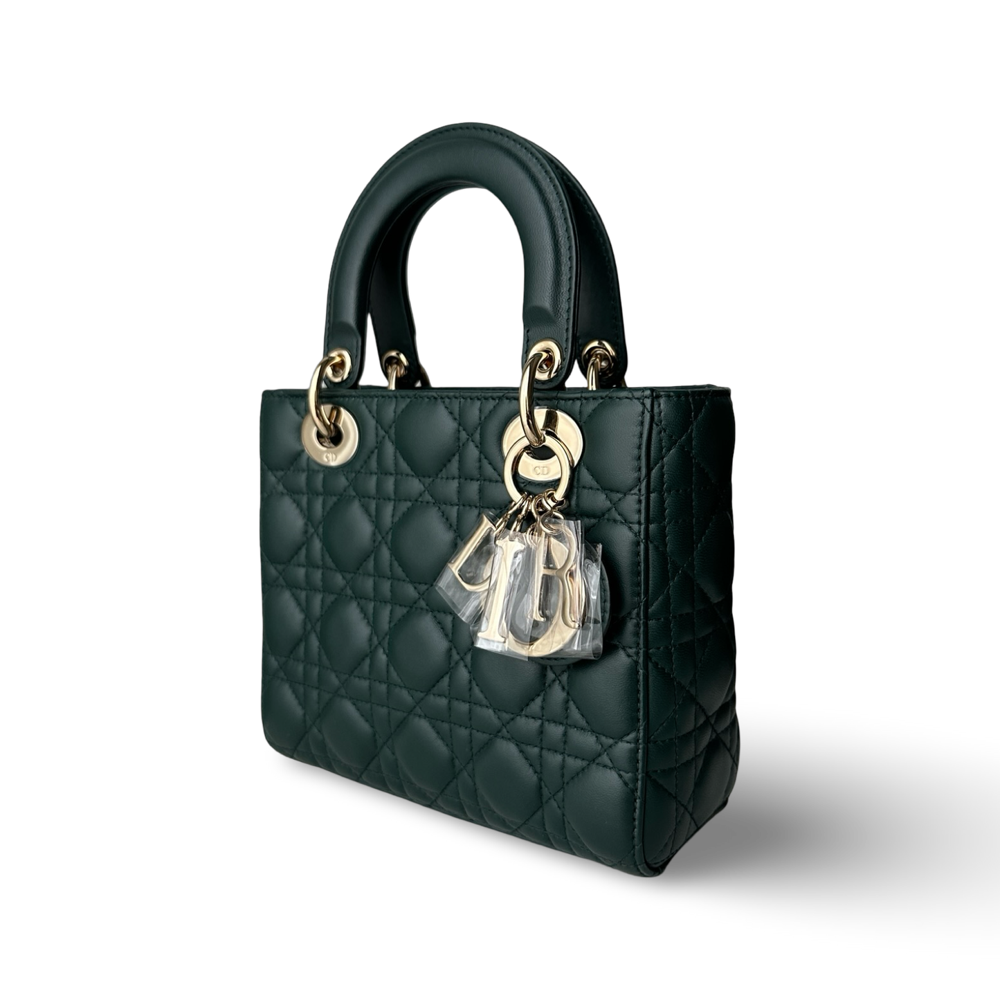 Dior Classic Lambskin Small ABC Dior Lady Bag - GHW / Green