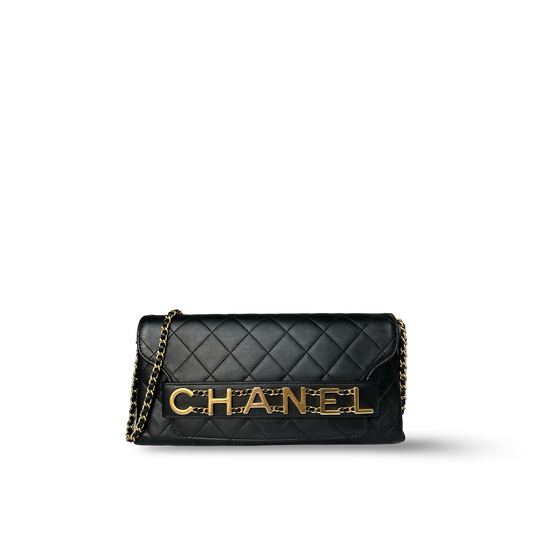 Chanel Enchained Clutch - GHW / Black
