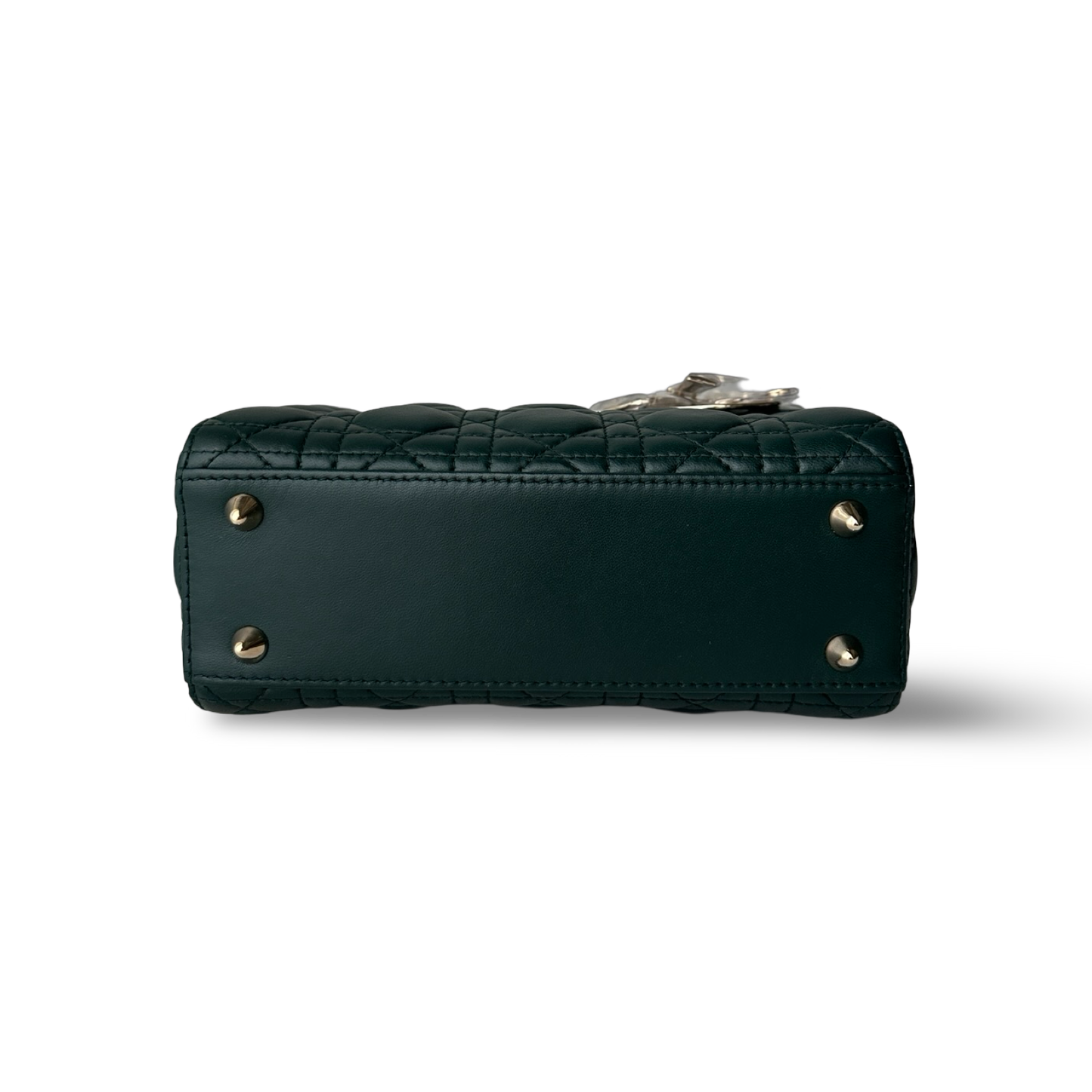 Dior Classic Lambskin Small ABC Dior Lady Bag - GHW / Green