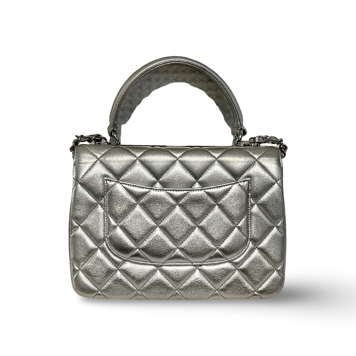 Chanel Classic Lambskin Medium Trendy CC Flap - SHW / Sliver