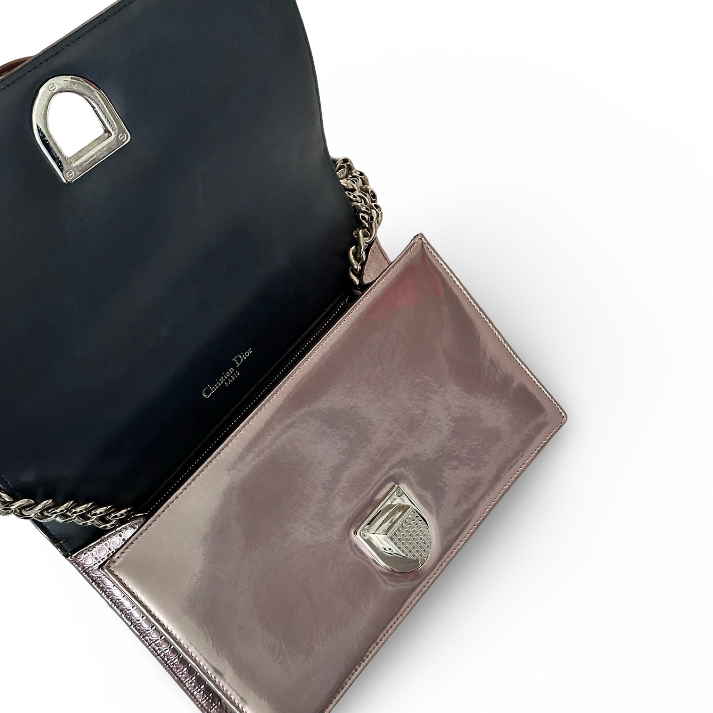 Dior Medium Diorama Bag - SHW / Metallic Pink