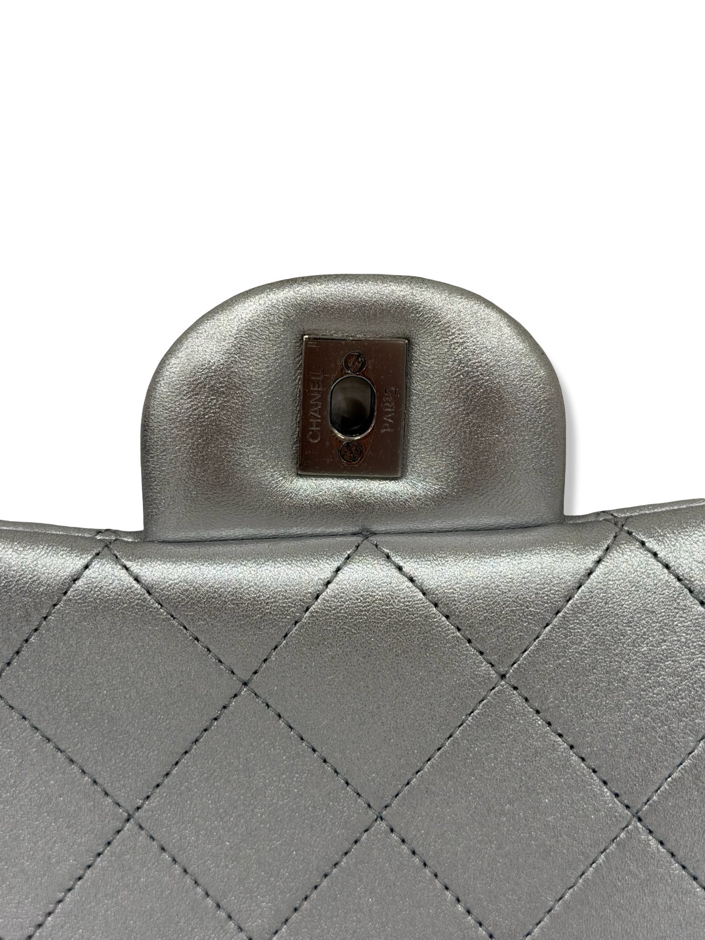 Chanel Quilted Lambskin XXL Airport Single Flap - SHW / Metallic