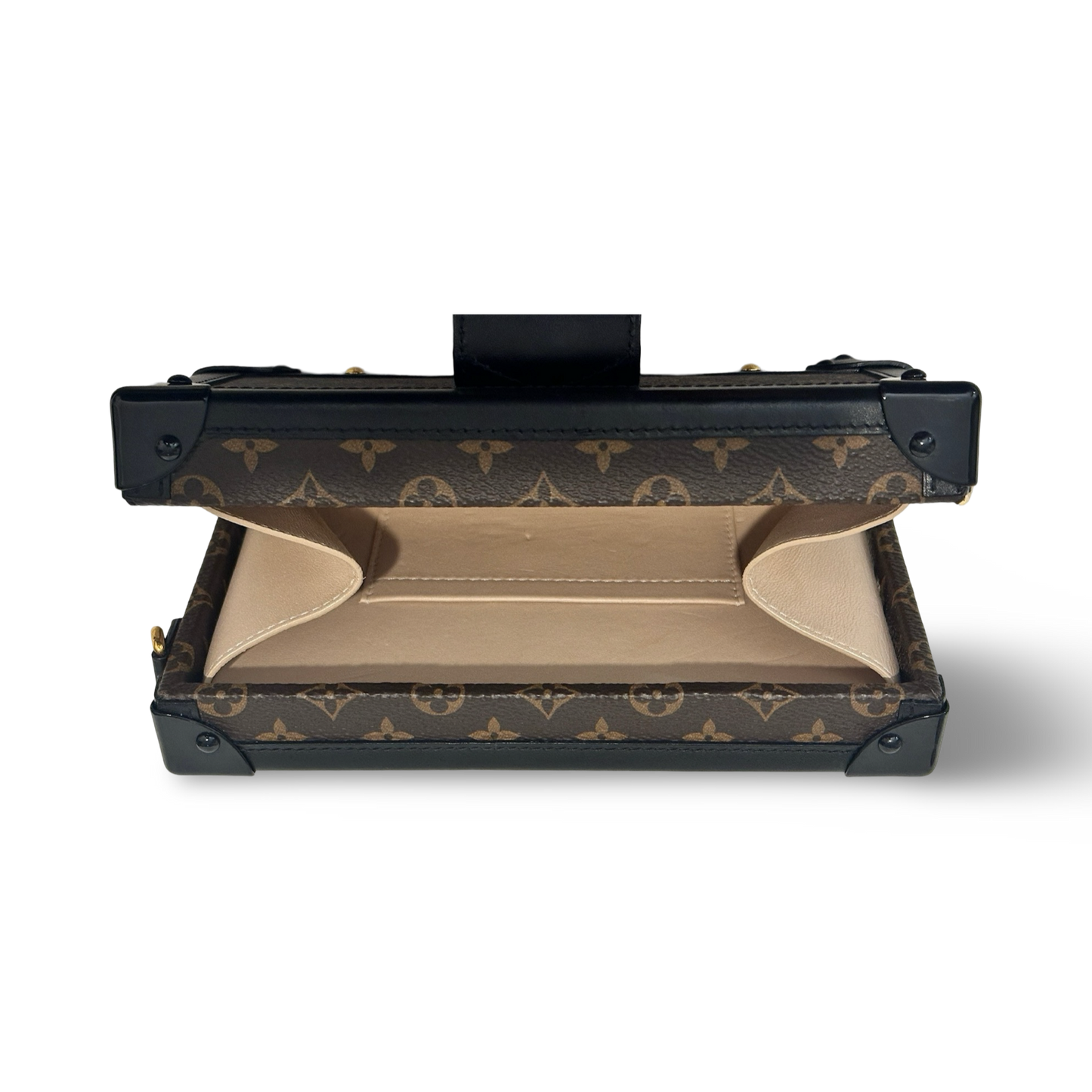 Louis Vuitton Monogram Petite Malle Beige Box