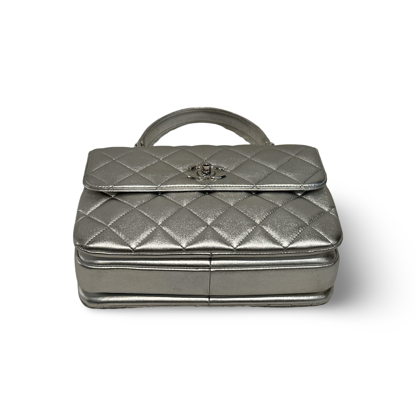 Chanel Classic Lambskin Medium Trendy CC Flap - SHW / Sliver