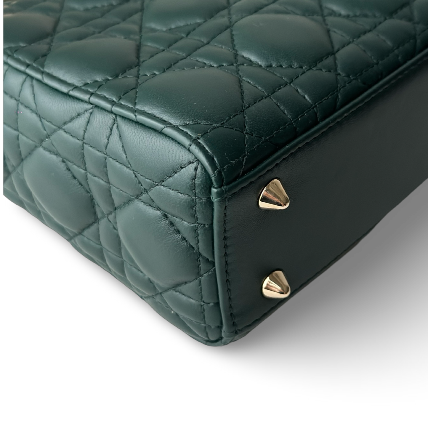 Dior Classic Lambskin Small ABC Dior Lady Bag - GHW / Green