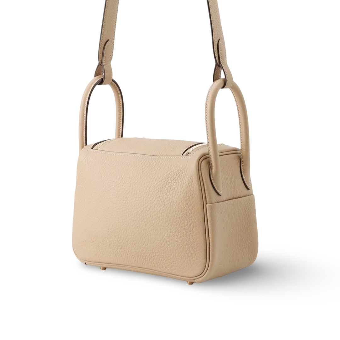 Hermes Clemerce Mini Lindy II Bag- GHW / Gris Trench