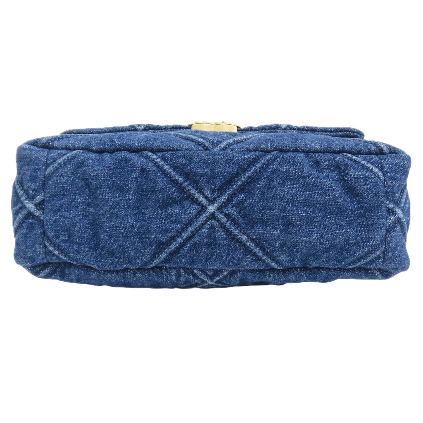 Chanel Quilted Denim Small 19bag - GHW/ Blue