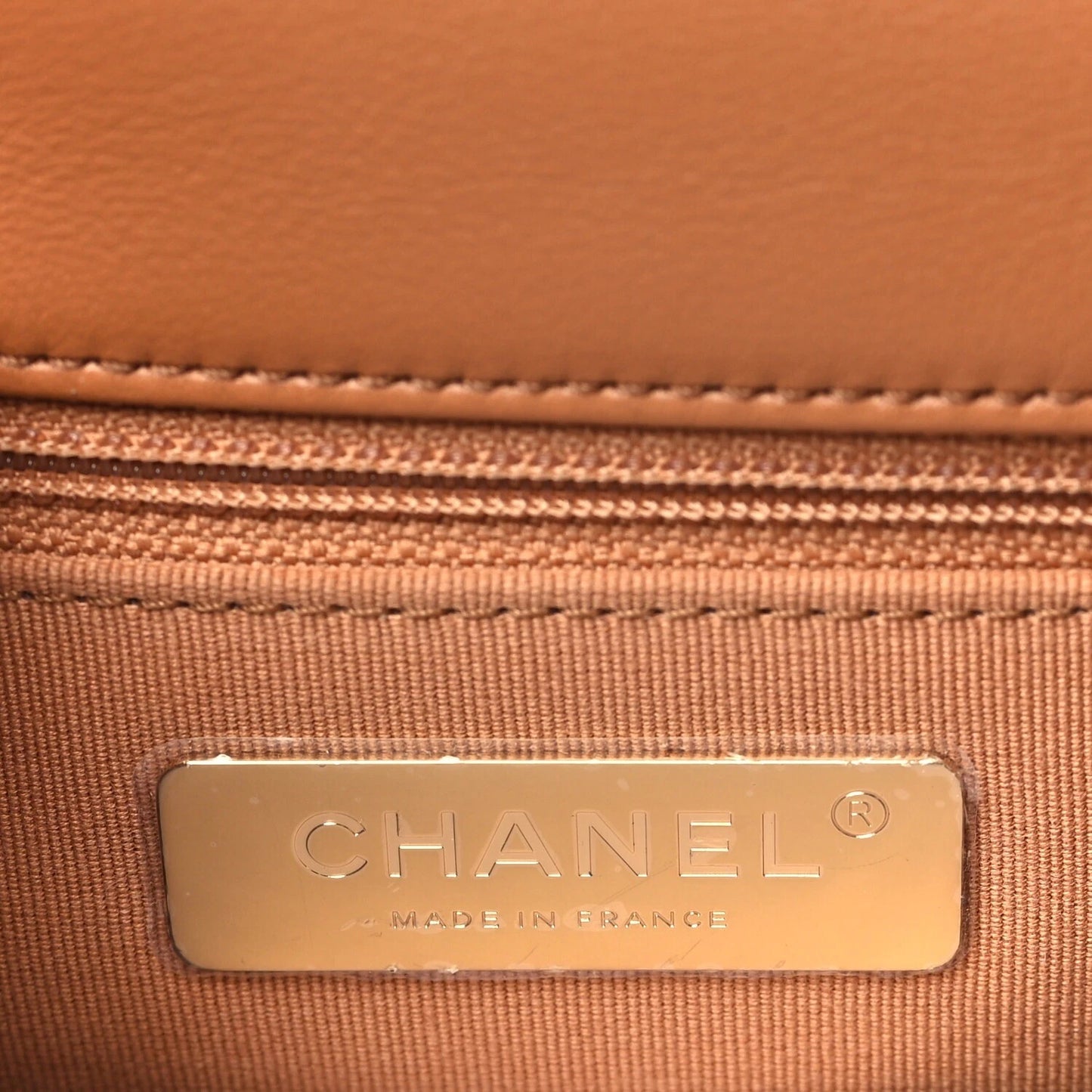 Chanel Quilted Lambskin Small 19 Bag - GHW / Caramel
